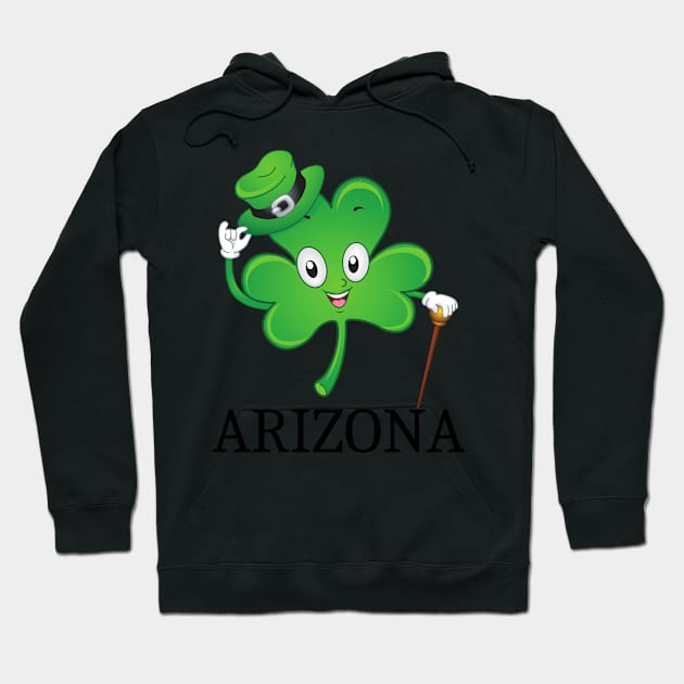 St Patrick's  Irish Shamrock arizona, Irish Gift for Wife Hoodie by yassinebd